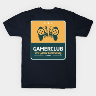 Gamer Club Cool Retro Design Gift for Gamers T-Shirt